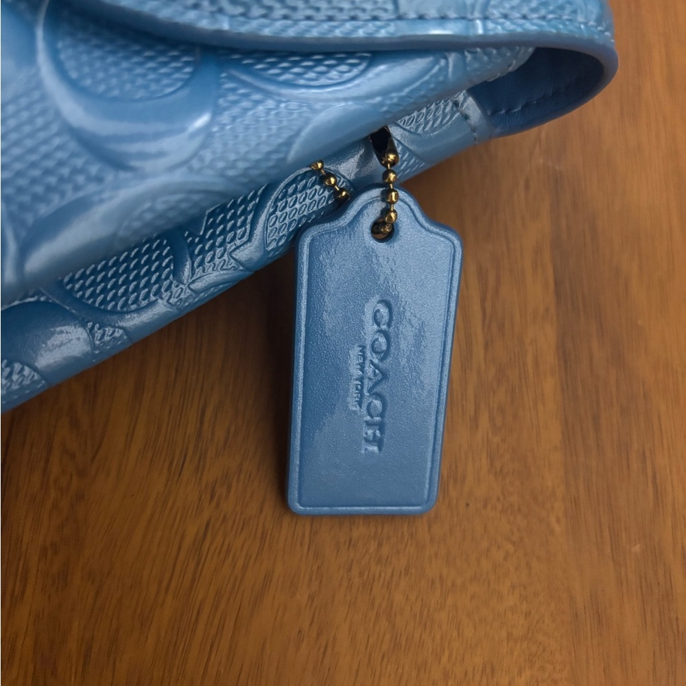 Coach Embossed Patent Backpack - Picture 5 of 5